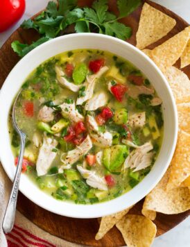 Chicken Soup with Avocado