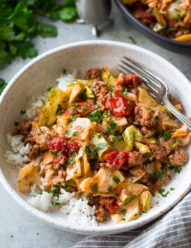 Unstuffed Cabbage Roll Bowls